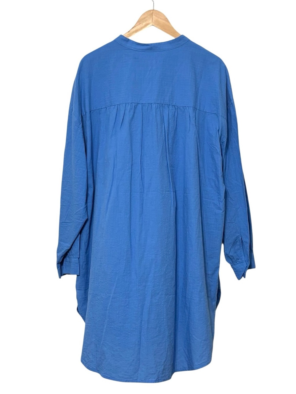 NWT Everlane Gauze Oversized Button Up Shirt Blue Opal Womens Size Large / XL - Picture 6 of 15